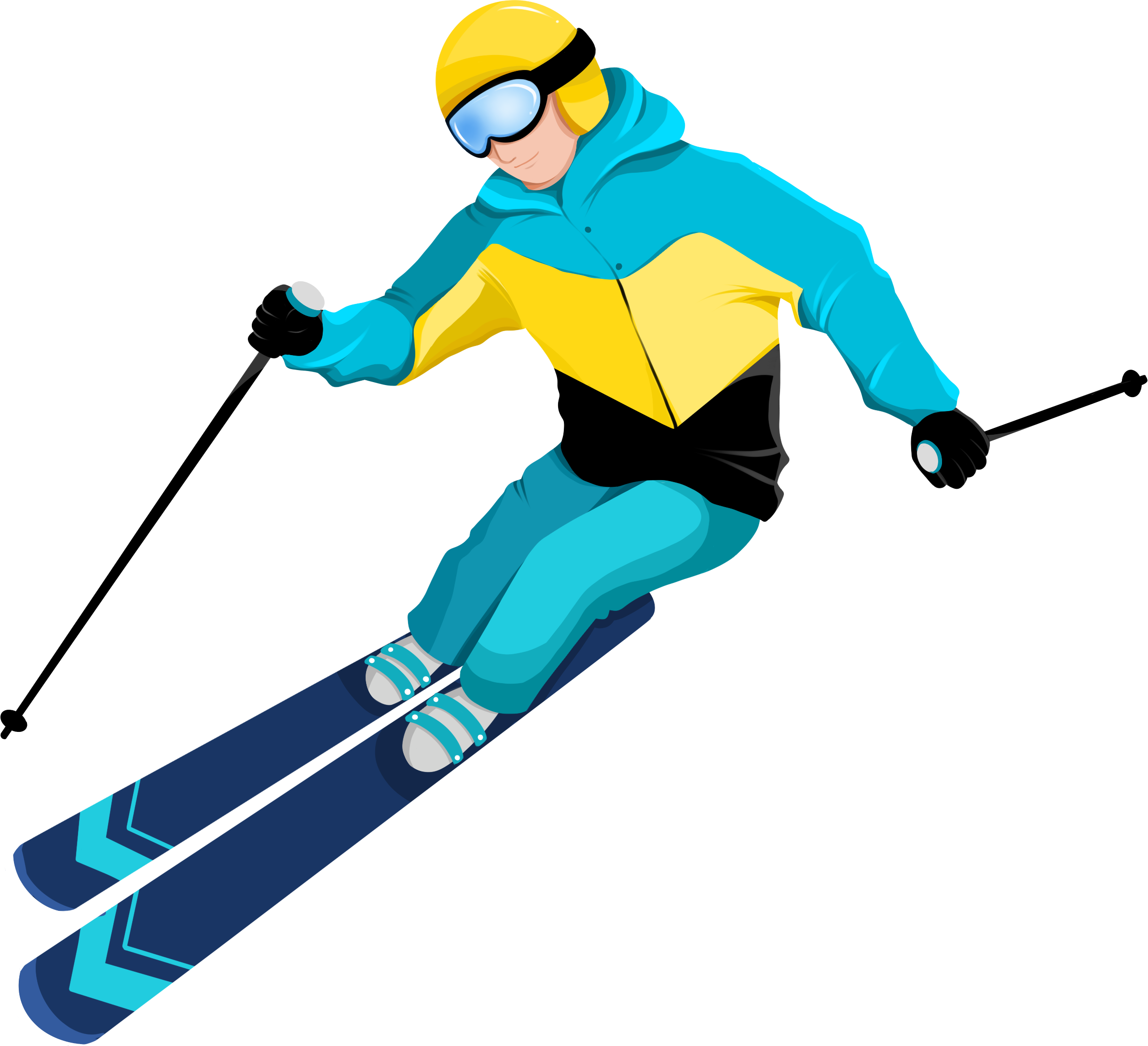 2022年北京冬奧會雙板滑雪卡通人物圖片
