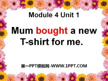 《Mum bought a new T-shirt for me》PPT课件3ppt课件