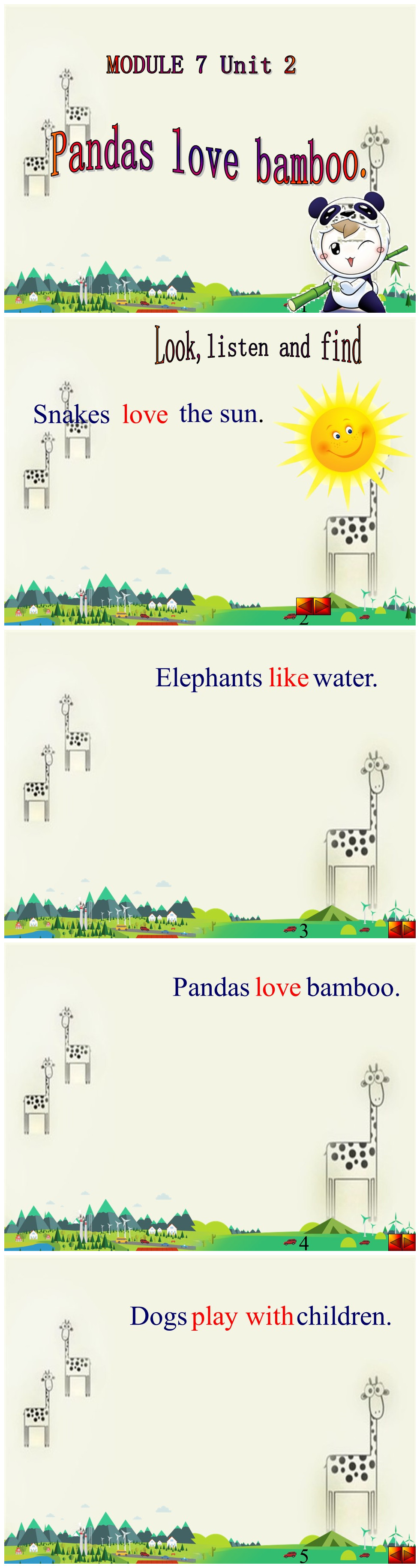《Pandas love bamboo》PPT课件5PPT课件下载