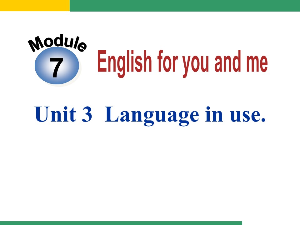 《Language in use》English for you and me PPT课件2ppt课件