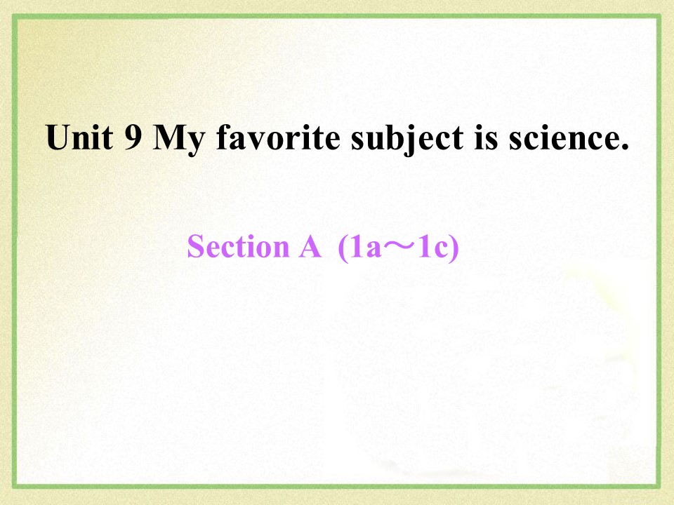 《My favorite subject is science》PPT课件12ppt课件