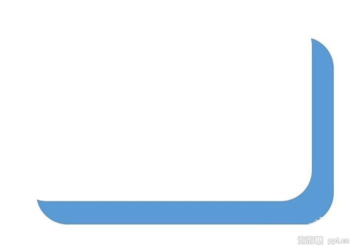 正文  怎样制作不规则形状装饰效果的ppt封面   1,用"圆角矩形"画一个