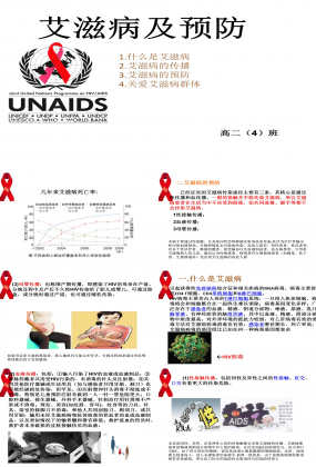艾滋病介紹及預防簡約動態PPT模板下載