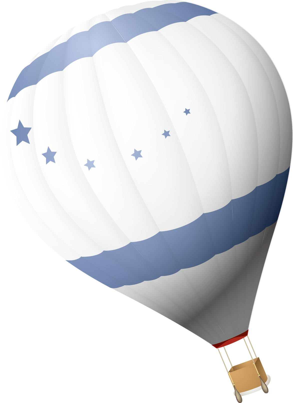彩色熱氣球PPT素材