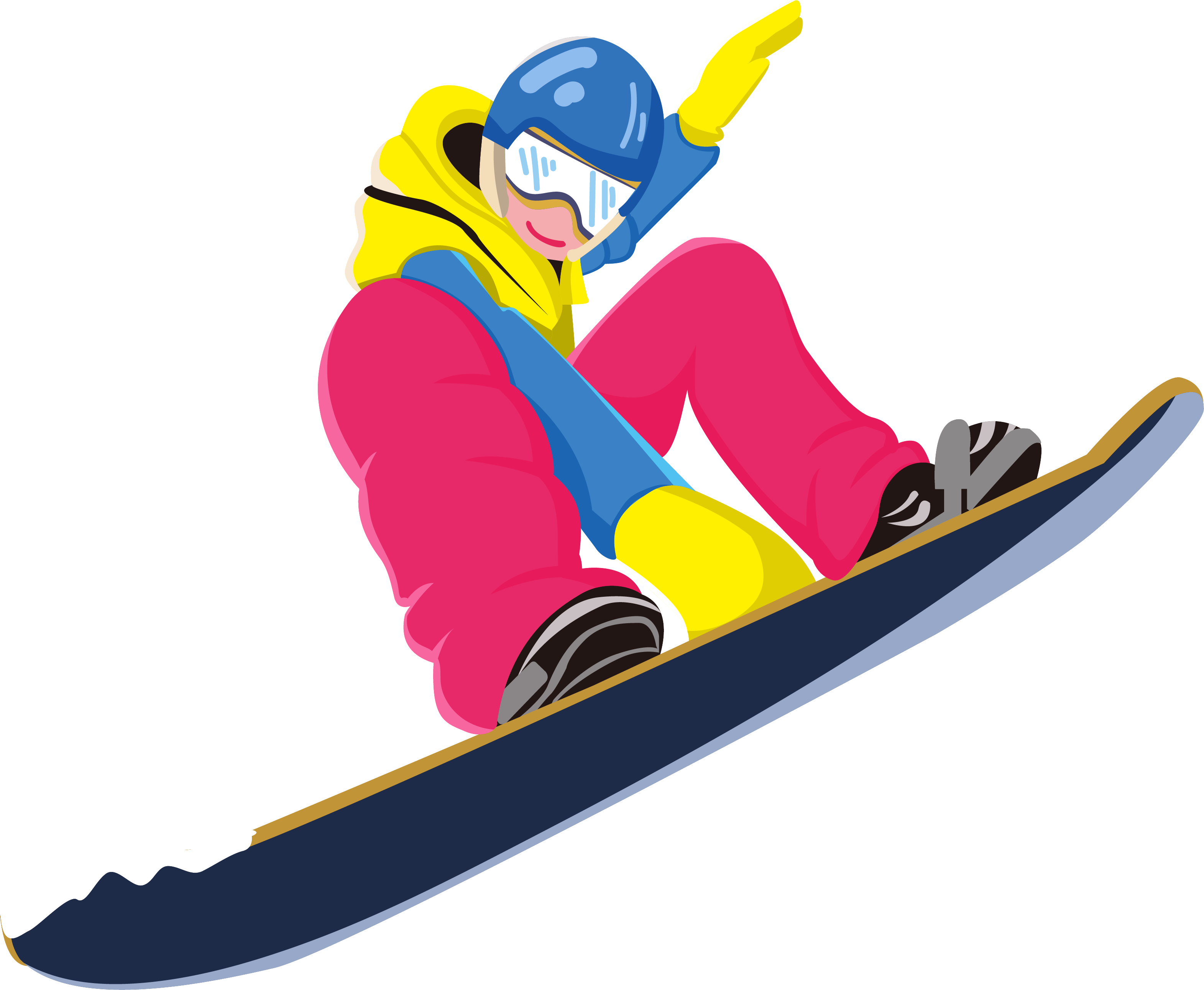 202北京冬奧會單板滑雪運動人物素材圖片