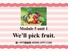 《We'll pick fruit》PPT课件2