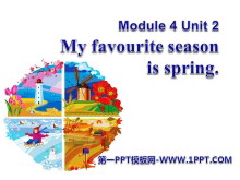 《My favourite season is spring》PPT课件4