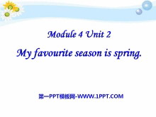 《My favourite season is spring》PPT课件5