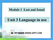 《Language in use》Lost and found PPT课件3