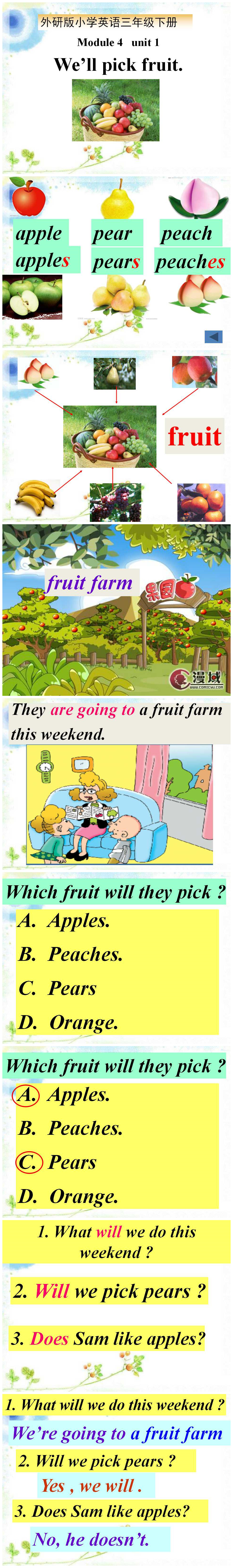 《We'll pick fruit》PPT课件3