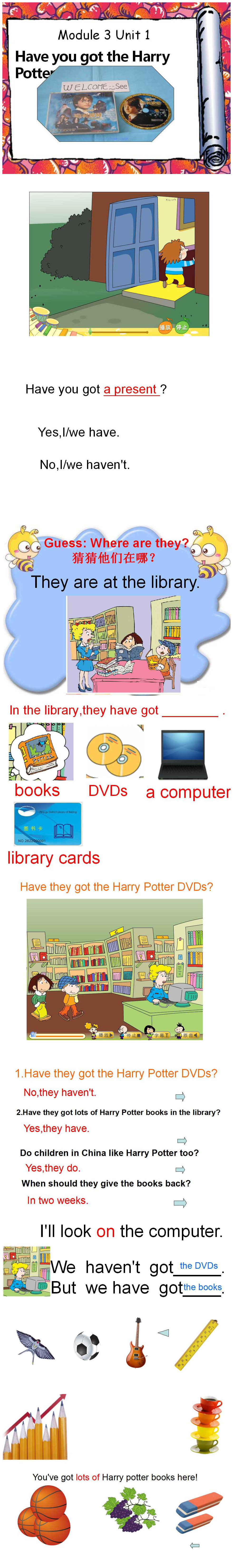 《Have you got the Harry Potter videos?》PPT课件3