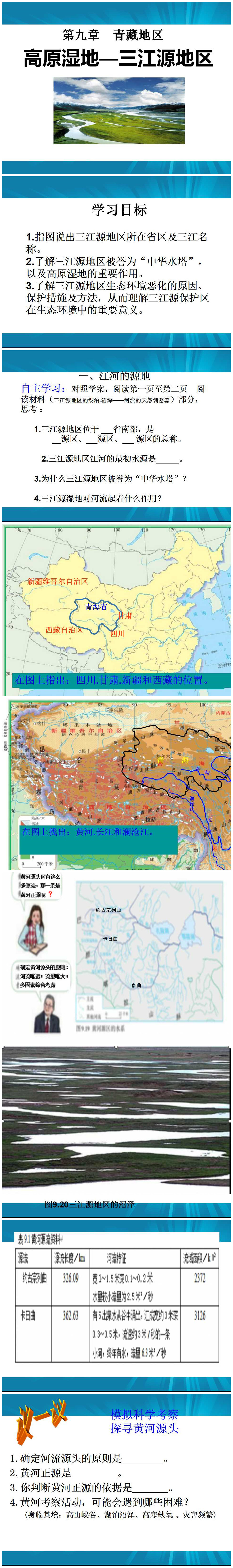 《高原湿地三江源地区》青藏地区PPT课件4PPT课件下载