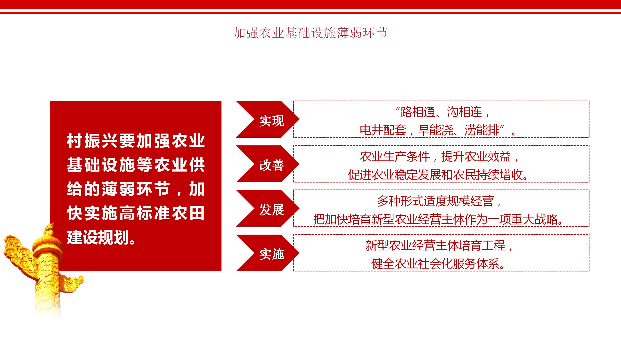 红色中国风党政乡村振兴战略乡村振兴战略方案工作计划PPT模板