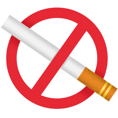 插画手绘禁止吸烟标志矢量图