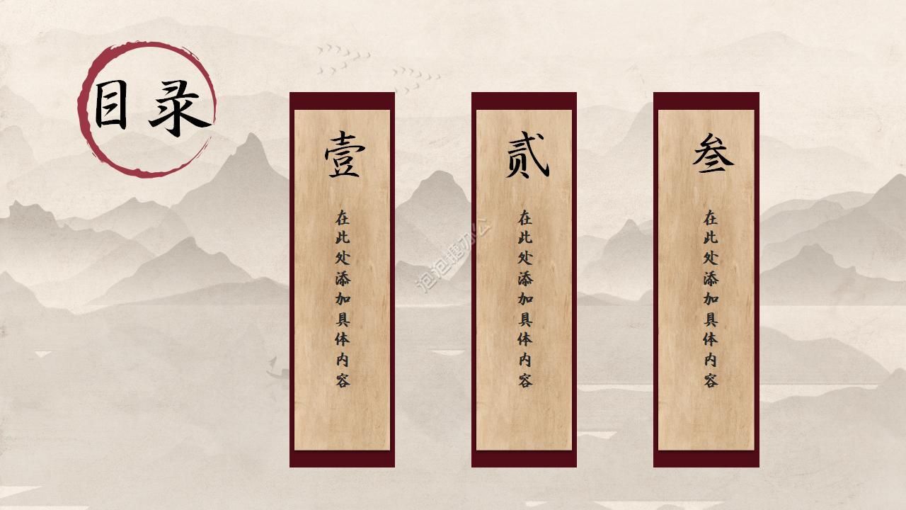 古典中国戏曲发展ppt模板
