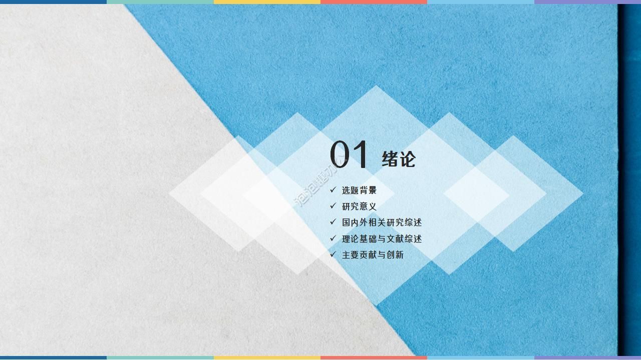 简洁毕业报告ppt模板